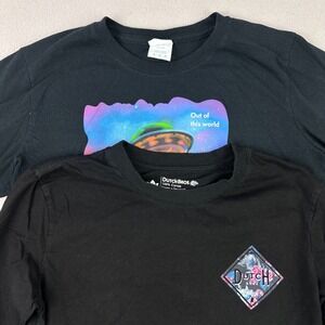 Bundle 2 Dutch Bros Long Sleeve T-Shirts Womens Medium Employee Barista Coffee